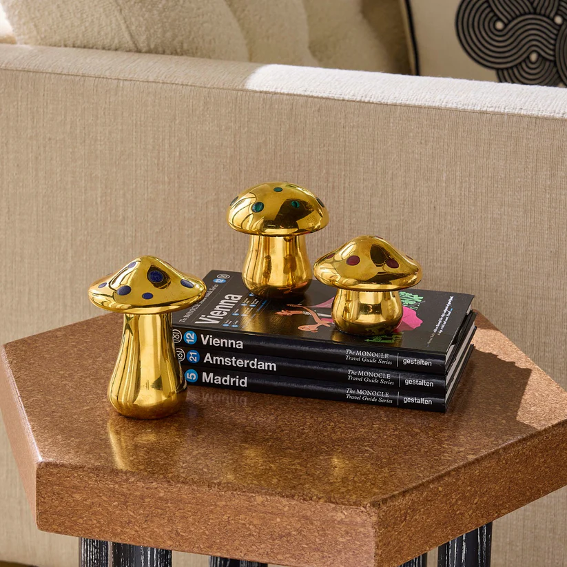 Maison Warm Brass Pilz-Box – Ansicht