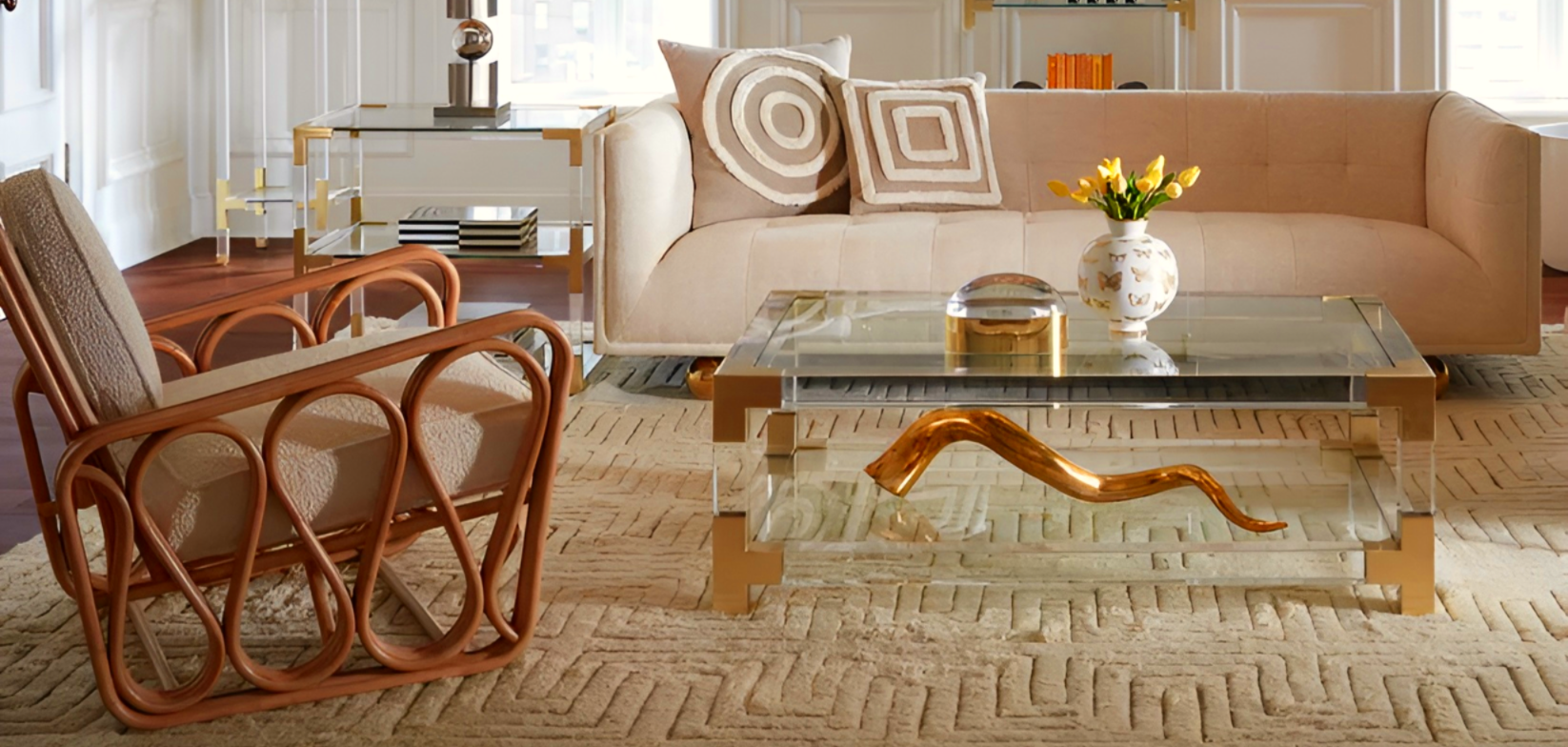Helles Wohnzimmer mit modernem Interior